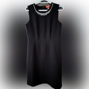 Joe Fresh Black Dress with Silver Embellishment neckline